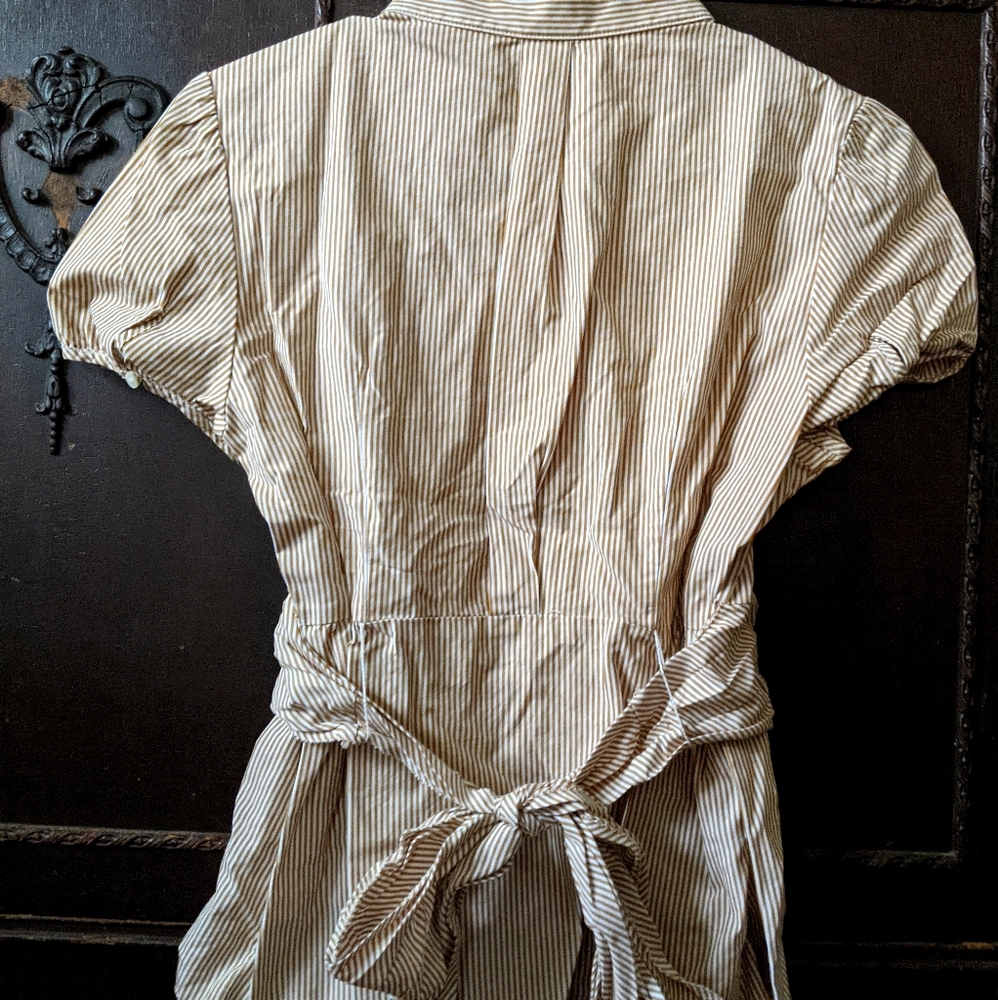 J. Crew popover pinstripe blouse - Picture 3 of 3